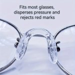 1PC U-shaped Silicone Nose Pads For Glasses - Comfortable Reduces Indentation And Fits Most Glasses