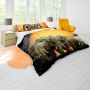 Elephant Family In The Sun Duvet Cover Set Double