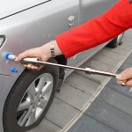 Car Dent Remover Tool Paintless Dent Repair Dent Puller Kit Slide Hammer Tools With 18PCS Thickened Blue Tabs For Diy Automobile