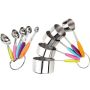 Stainless Steel Nesting Metal Measuring Cups And Spoons Set - 10 Piece