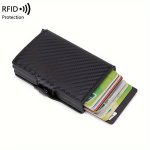 Men's Card Case Minimalist Men's MINI Wallet Clip Card Holder