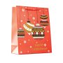 Gift Bag Paper Gltter Merry Christmas Red Snowflake Medium 32X26X12CM