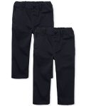 The Children's Place Baby Boys And Toddler Stretch Skinny Chino Pants New Navy 2-PACK 5T Us