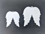 Laser Sublimation Blanks : Subli-acyrlic With White Coating Christmas Tree Shapes : Angel Wings Small large 3 And 4MM
