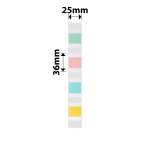 NB351 - - D101 Only - 36X25MM - 260 Square Index Labels