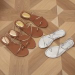 Women's Toe Loop Flat Sandals Simple Summer Open Toe Slip On Shoes Casual Beach Outdoor Sandals