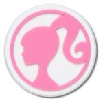 Barbie Head Jibbitz - Multi Osfa