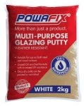 2KG Powafix White Putty Packet