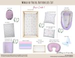 Cot Duvet Bedding Butterfly World Of Pastel Butterflies Set