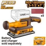 Incco 20V Ps Cordless Finishing Sander