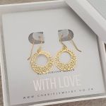 Caprice-gold - Gold Plated 925 Sterling Silver Dangle Earrings Size: 18X20MM