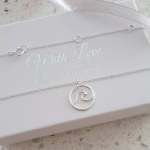 Sienna Anklet 925 Sterling Silver Wave Ankle Chain 26.8CM Includes 5.2CM Extension