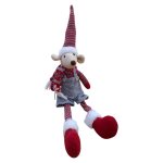 Sitting Mouse With Scarf Christmas Decoration 55CM
