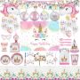 Unicorn Birthday Party Decorations Supplies Pack Of 203 Piece