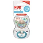 Nuk - Happy Days Silicone Soother Size 2 - Boy