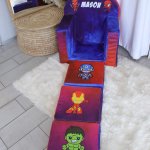 A Kids Sofa Fold-open Chair Superhero Cartoon 3-8 Years