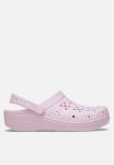 Crocs Classic Floral Cut Out Clog - Pink Milk
