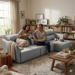 Bina Cinematic Couch - Stylish & Versatile Sleeper Sofa