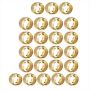 24PCS Gold Napkin Rings Napkin Holders For Cloth Napkins Metal