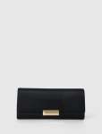 Dina Satin Elongated Clutch - 0 Black