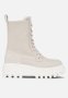 Calvin Klein Chunky Boot Laceup Leather Mg Sat - Cement