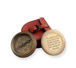 Moarl Compass With Leather Case