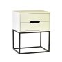 Kilimanjaro White Side Table Iv Two Drawer