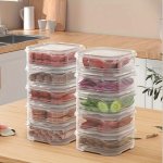 10PCS Set Food Storage Containers With Lids - Bpa-free Freezer-safe Plastic Boxes For Fruits Vegetables Meat & More - Kitchen Or