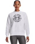Women's Ua Rival Fleece Crest Grp Crew - White Md