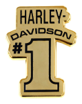 Harley-davidson 1.25 Inch. First Place 1 Racing Metal Pin Gold Finish