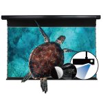 Vividstorm Pro Pa Slimline Motorised Drop Down Projector Screen For Ceiling Mounted Ust Laser Projectors With Acoustic Transpare