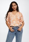 Plus Blouse Cuqui - Light Pastel Orange