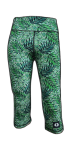High Waist Funky 3 4 Leggings - Bamboo - Ladies L - 36