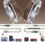 Oneodio A70 Wireless + Dj Headphones With Shareport & Microphone Silver/brown