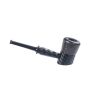 Small Detachable Men's Smoking Pipe Oak Wood & Alloy Retro Black Design