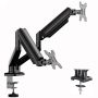 Dual Monitor Arm Mount 32 - No Drooping Full Motion Adjustable Stand 10KG