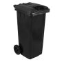 80L Wheelie Bin Black