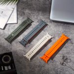 Waterproof Silicone Sport Band For Iwatch - Fits 38MM To 49MM Compatible With Series SE ULTRA 1-9 Replacement Strap With Secure