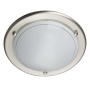 Miramar Satin Nickel Flush Mount Ceiling Light