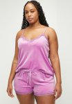 Plus Short Velours Scallop Lace - Violet