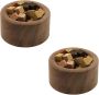 2.4 IN/6 Cm Wood Diffuser 2 Pcs Black Walnut Essential Oil Diffuser