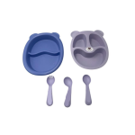 Children's Anti-bacterial Bpa-free Feeding Set MY-664 Blue