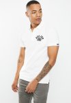 Mens Big Embroidered Golfer - White