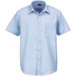 Mens Short Sleeve Washington Shirt Blue