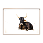 Nguni Black I Art Print - A3