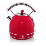 1.7L Retro Dome Cordless Kettle - Red