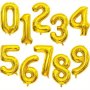 32-INCH Number Foil Balloons Aluminum Film Single Piece Helium Support Suitable For Adults 14+ For Birthdays Weddings Party Decorations