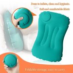 1PC Multifunctional Inflatable Pillow For Travel Home Work And Camping - Foldable And Portable Press Type Pillow For Comfortable