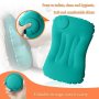 1PC Multifunctional Inflatable Pillow For Travel Home Work And Camping - Foldable And Portable Press Type Pillow For Comfortable Sleep Anywhere