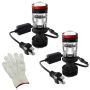 H4 3 Pin 120W 5500K 3000LM LED Projector Headlights With Built In Turbo Fan